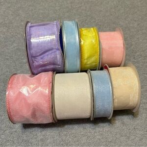 Sheer Organdy Fabric Ribbon Lot